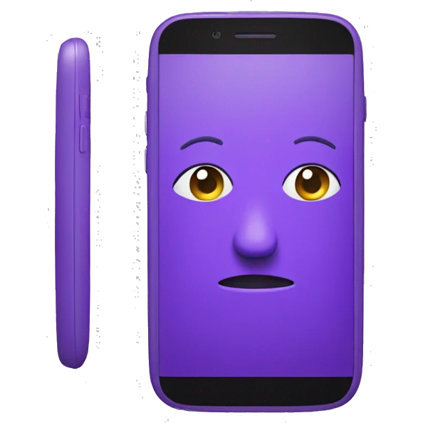 Purple Smartphone  emoji