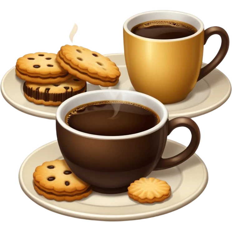 Coffee and biscuits  emoji