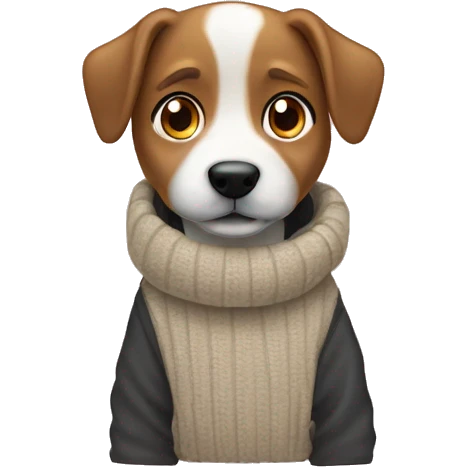 Hund trägt einen Pullover emoji