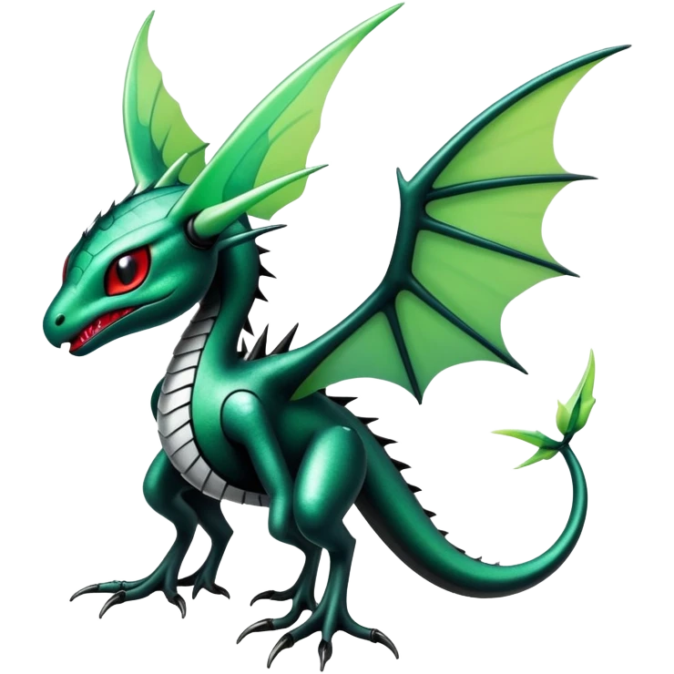 Punk’ish Edgy Futuristic Badass Dark Gothic Flygon-Aurorus-Amaura-Hybrid-Creature emoji