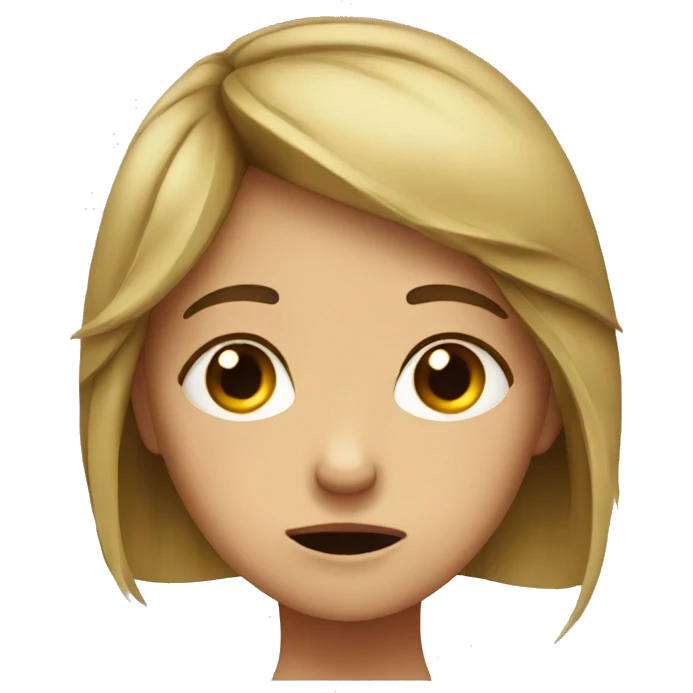 Girl crying emoji