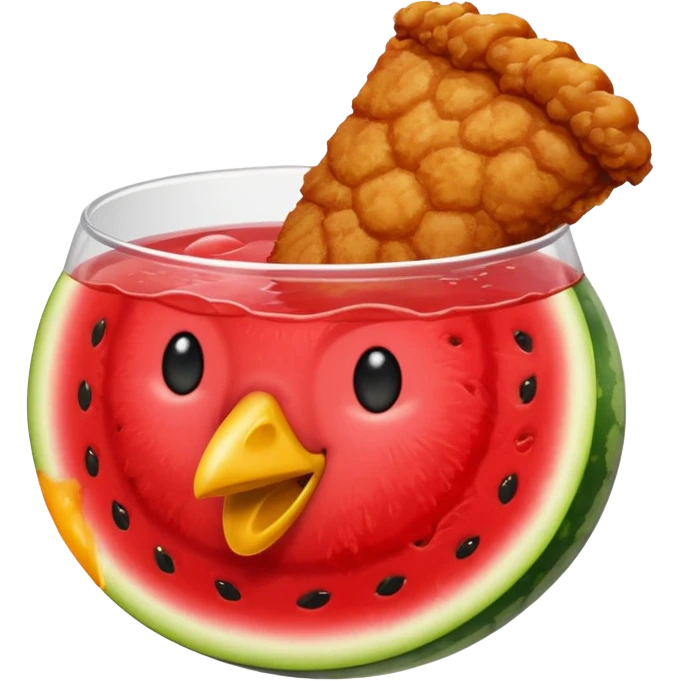 Watermelon kool-aid and fried chicken emoji
