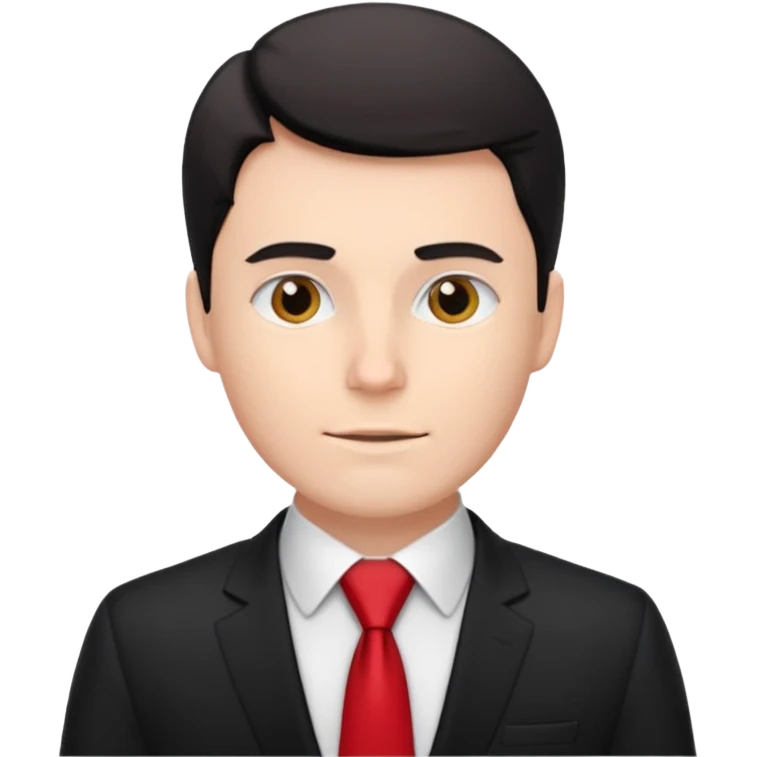 a white man works in an office emoji
