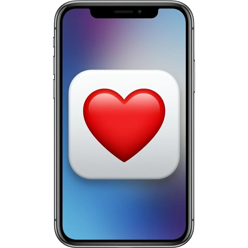 Coração iPhone emoji