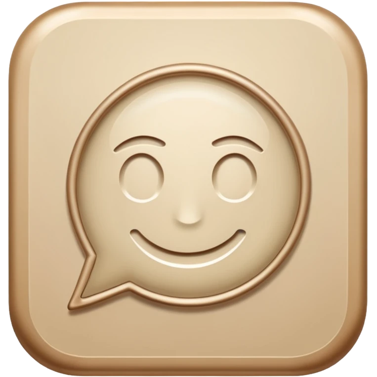 Beige WhatsApp  emoji