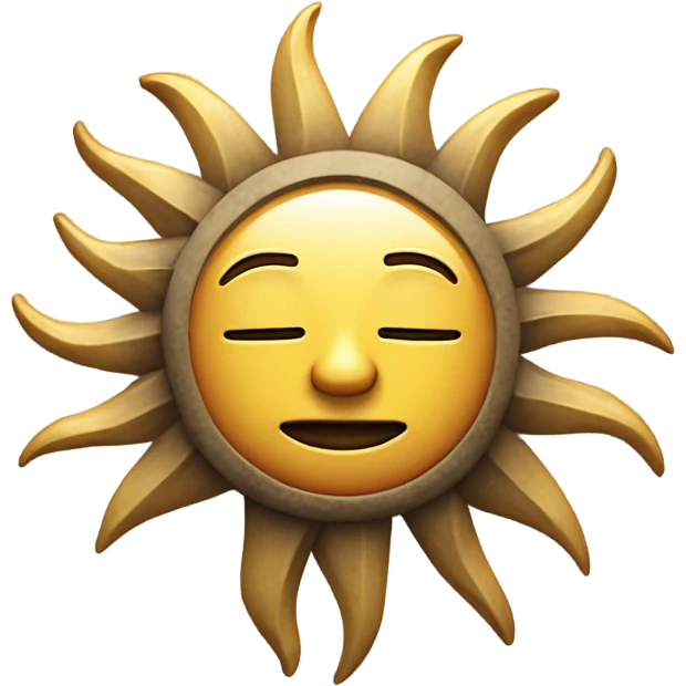 thinking sun emoji