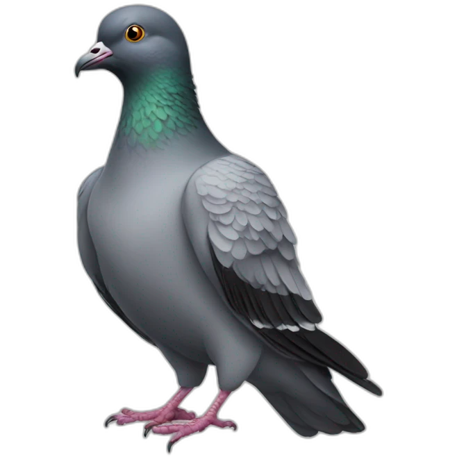 pigeon in gangsta clothes emoji