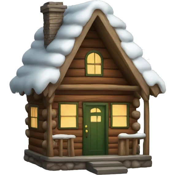 Christmas cabin emoji