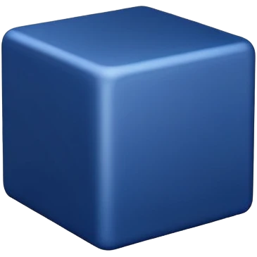 Dark Blue cube emoji