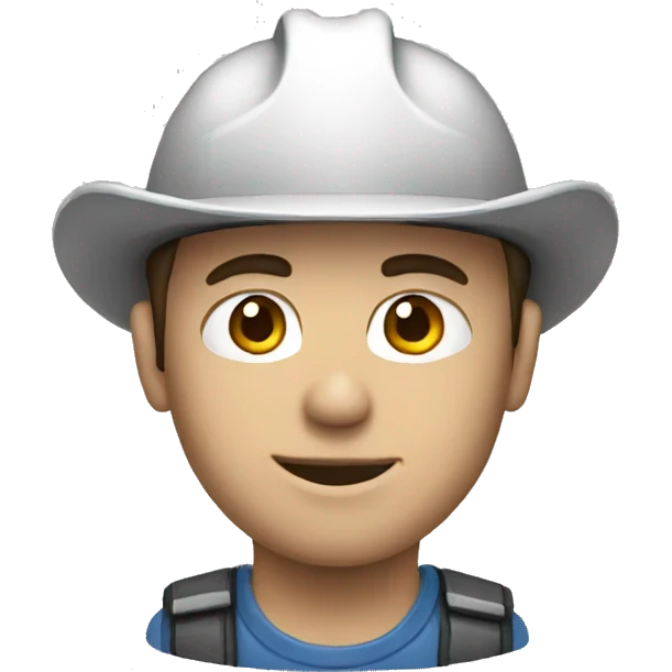 white Pick mining emoji