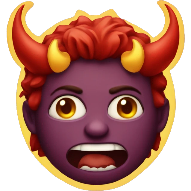 Devil with a halo emoji