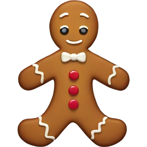 Gingerbread cookie emoji