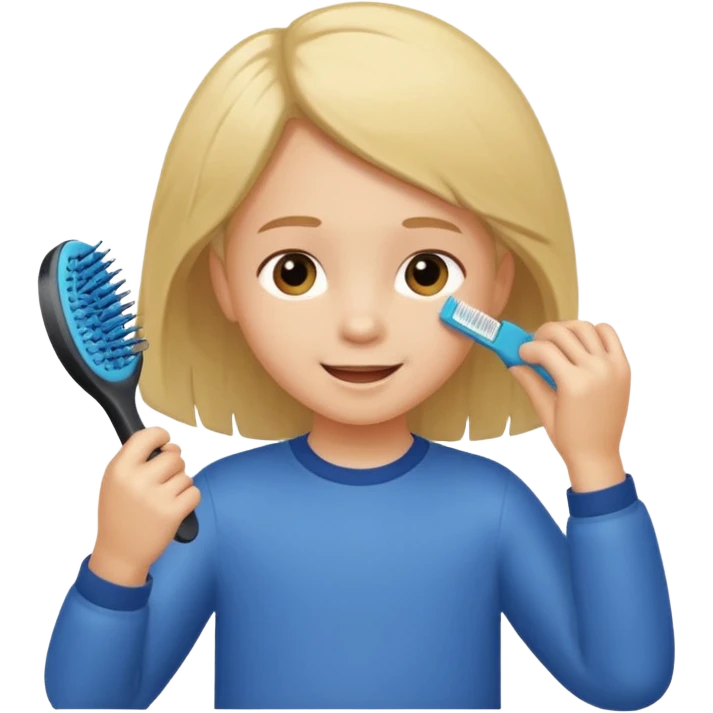 child combing their hair, happy and tidy pictures to keep you busy with school activities in a way that’s more fun and fun to watch and enjoy while 10 years  emoji
