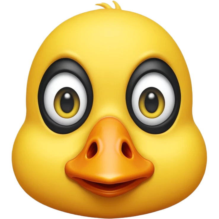 Scary duck emoji