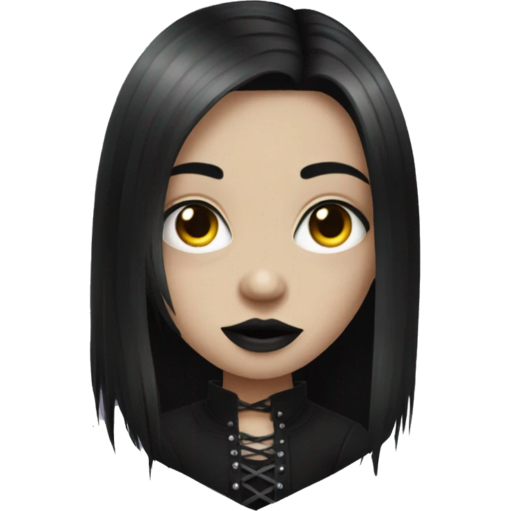 goth girl  emoji