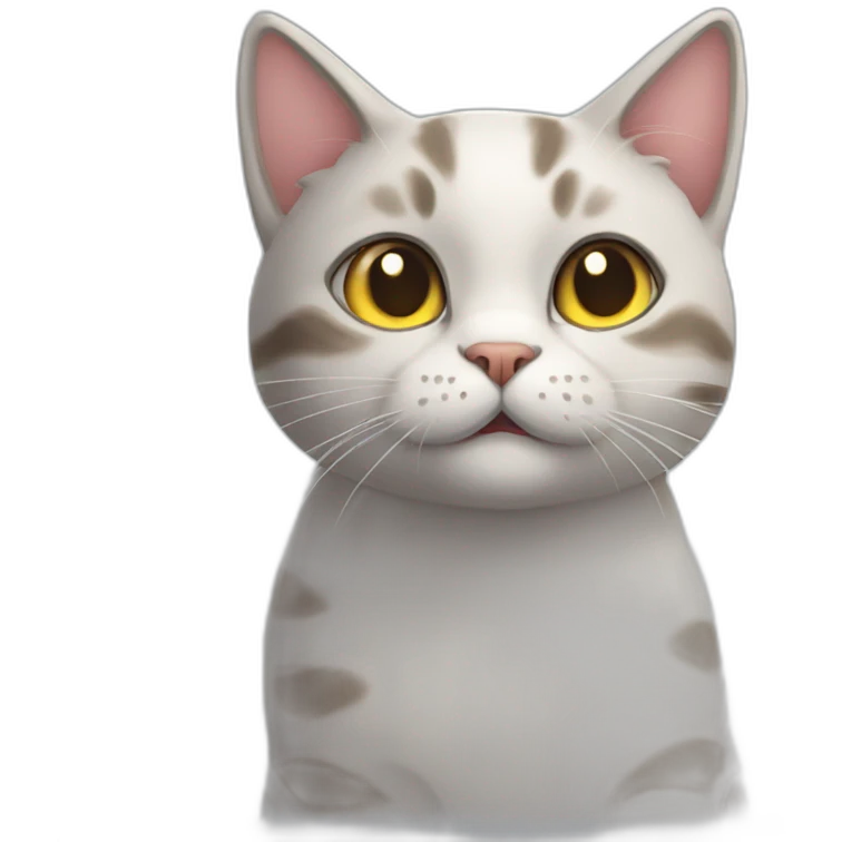 Cat talking uwu emoji