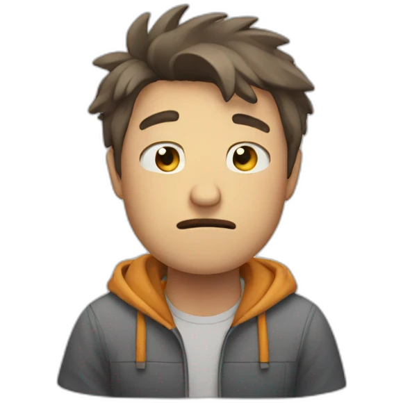 tired guy emoji