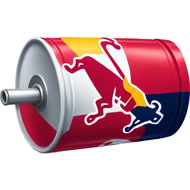 Red bull can  emoji