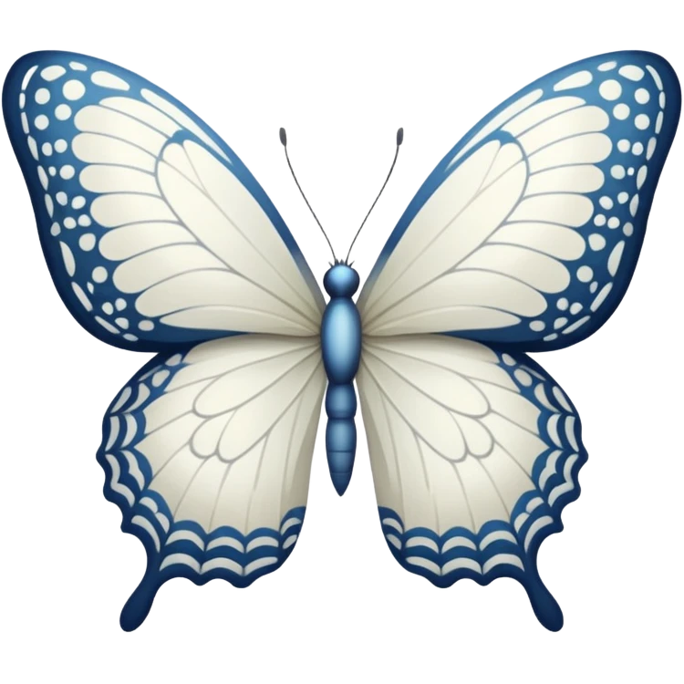 White butterfly emoji