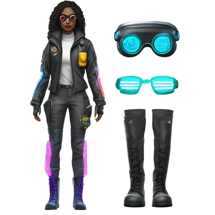 a cyberpunk outfit emoji