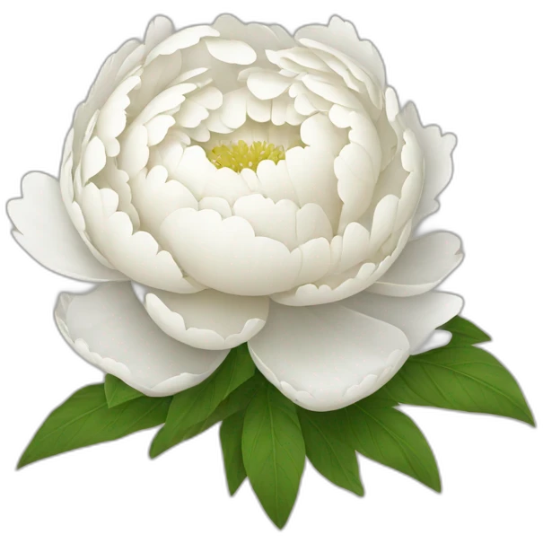 White peony bouquet emoji