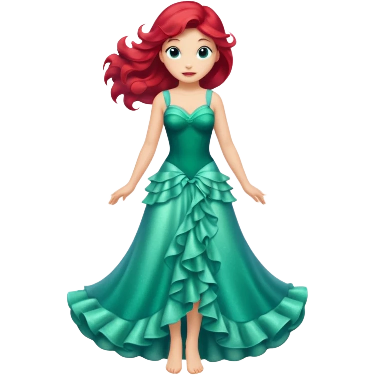 Human Ariel’s dress emoji