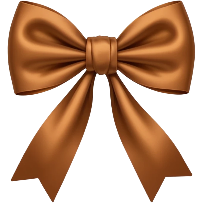 Brown bow emoji