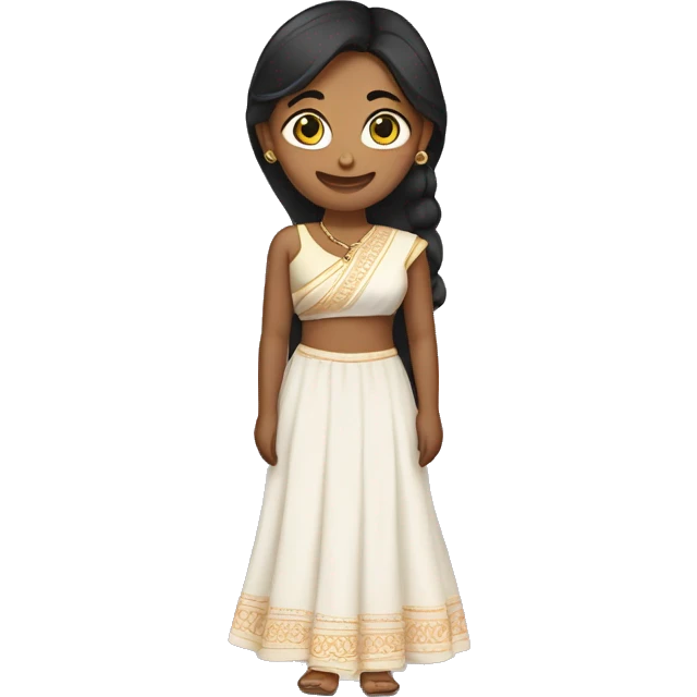 My girlfriend name is chanchal. She wears indan dress. emoji