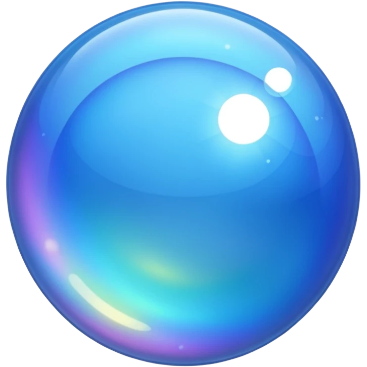 U blue bubble emoji