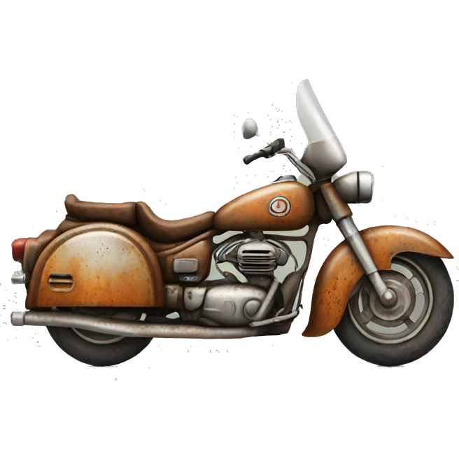 Rusty Caravan motorcycle  emoji