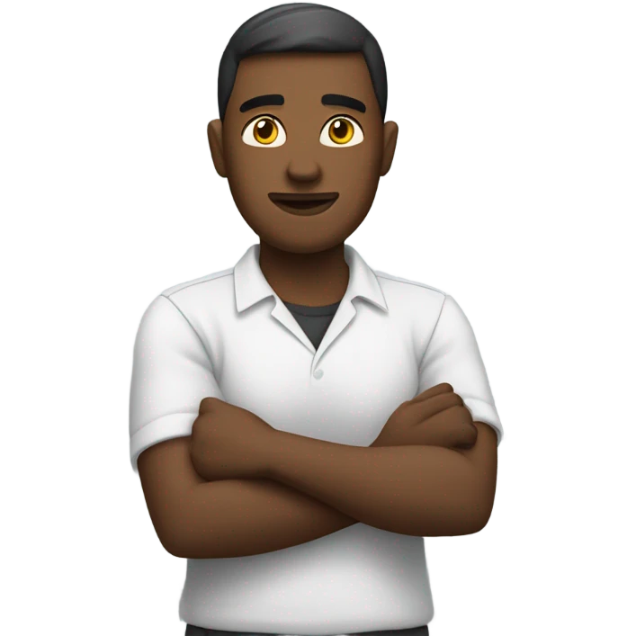 person crossing arms emoji