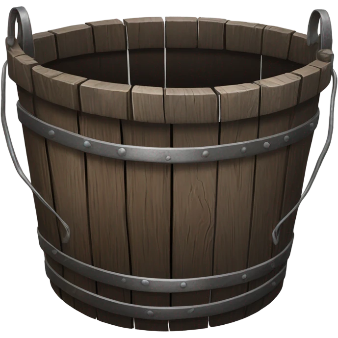 wooden bucket emoji
