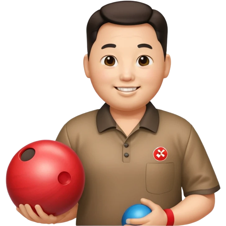 Kim jeong un bowling emoji