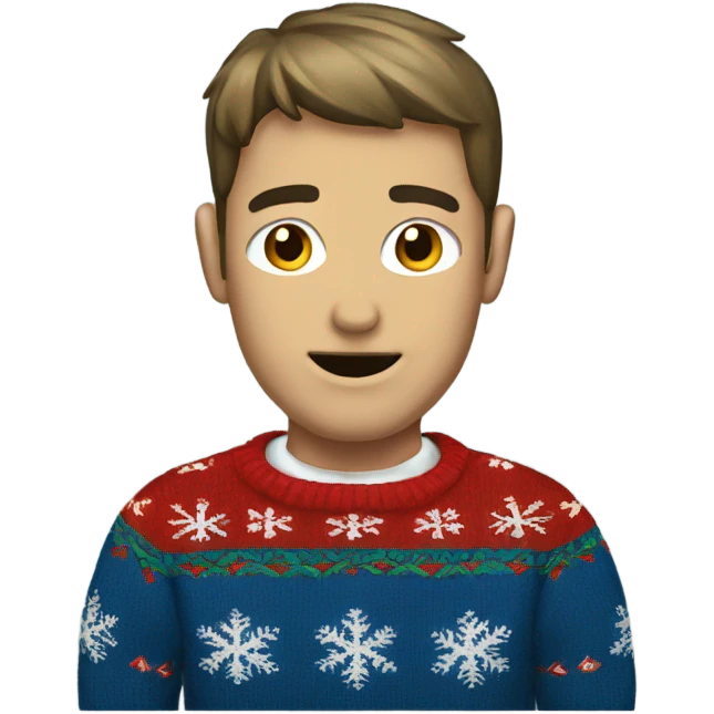 Ugly Christmas sweater  emoji
