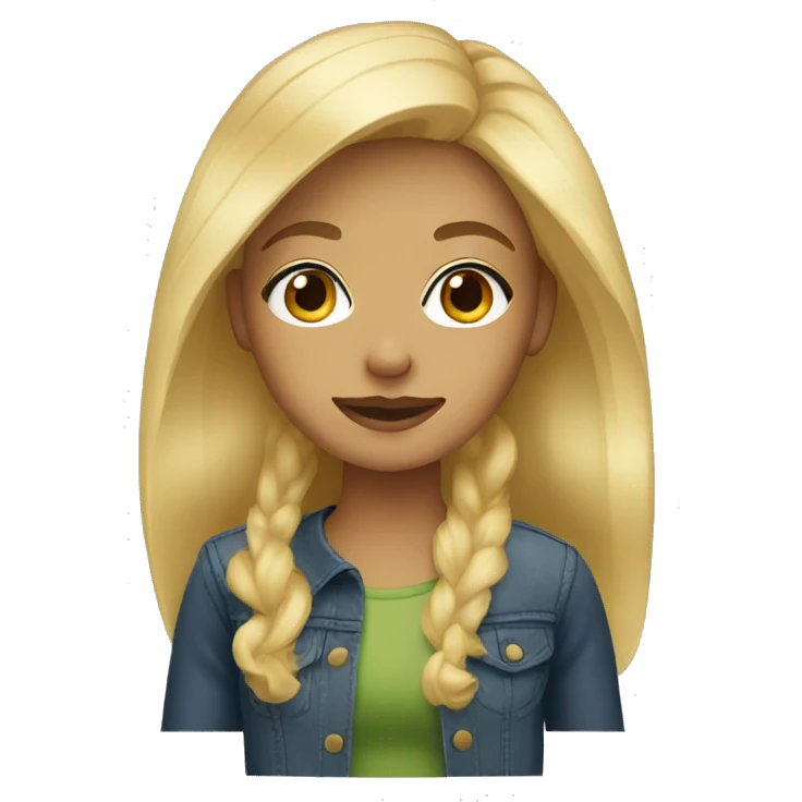  blonde with brown eyes emoji
