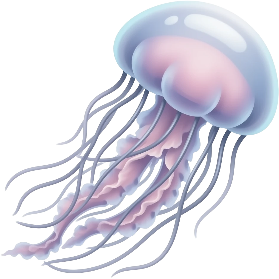Méduses longs tentacules emoji