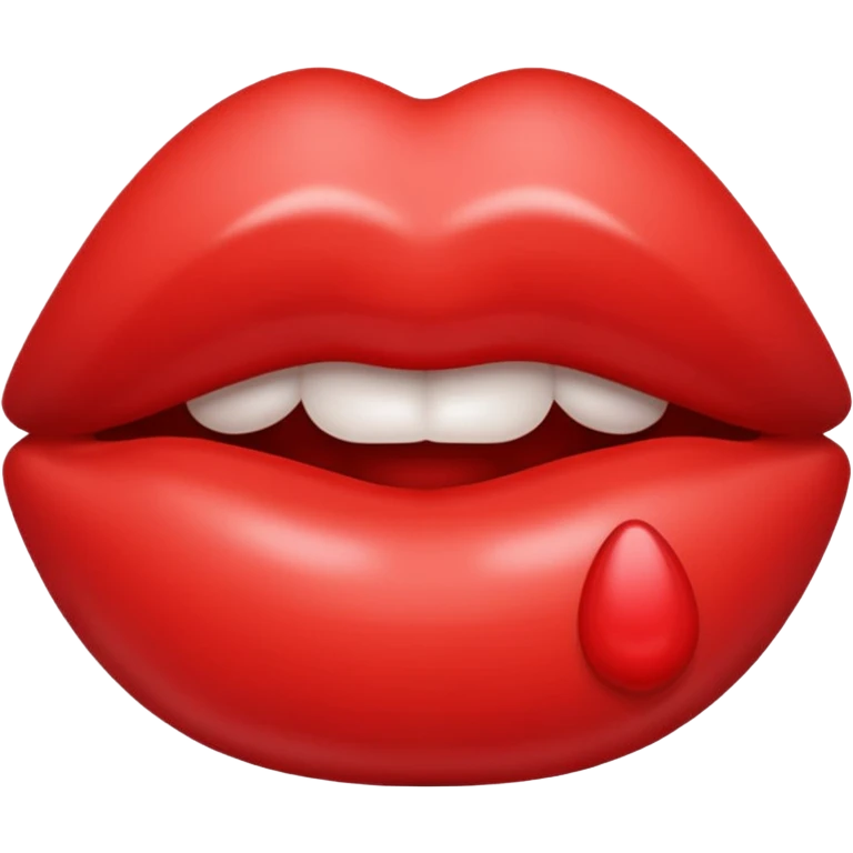Cute kiss lips emoji