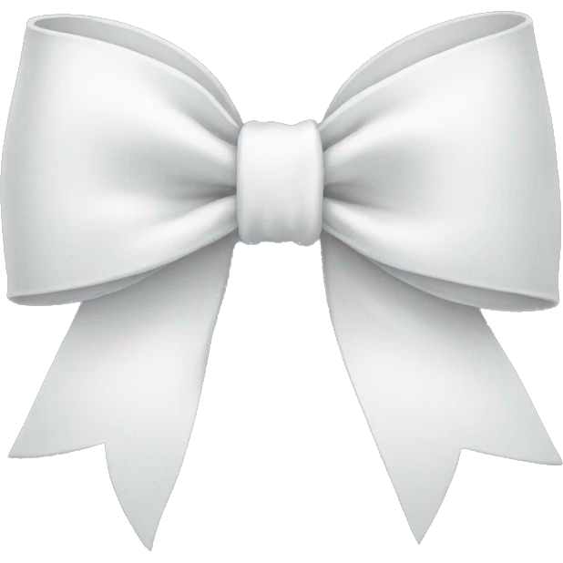 White bow emoji