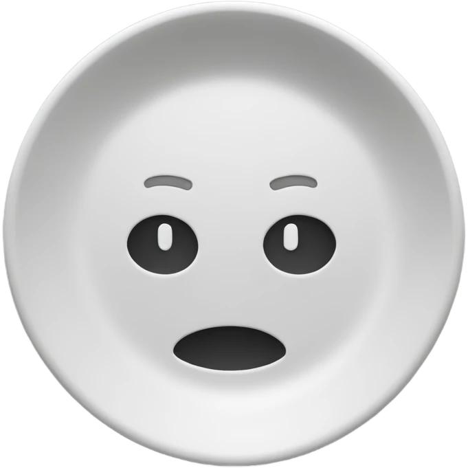 Workout round plate emoji