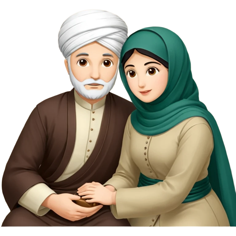 یک آهو با پشم های فرفری که نشسته  و یک پاپیون روی سر داره emoji