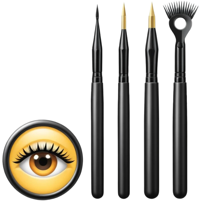 Lash application tools emoji