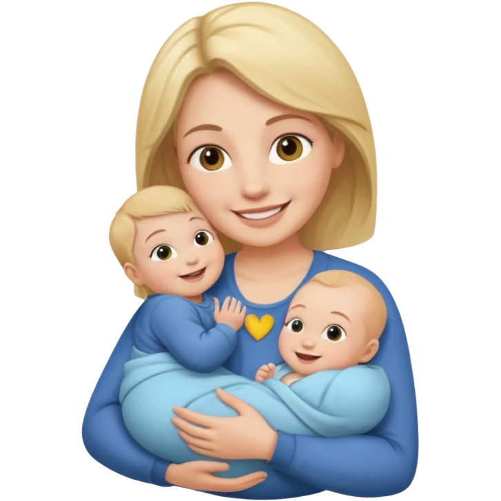 mom holding baby emoji
