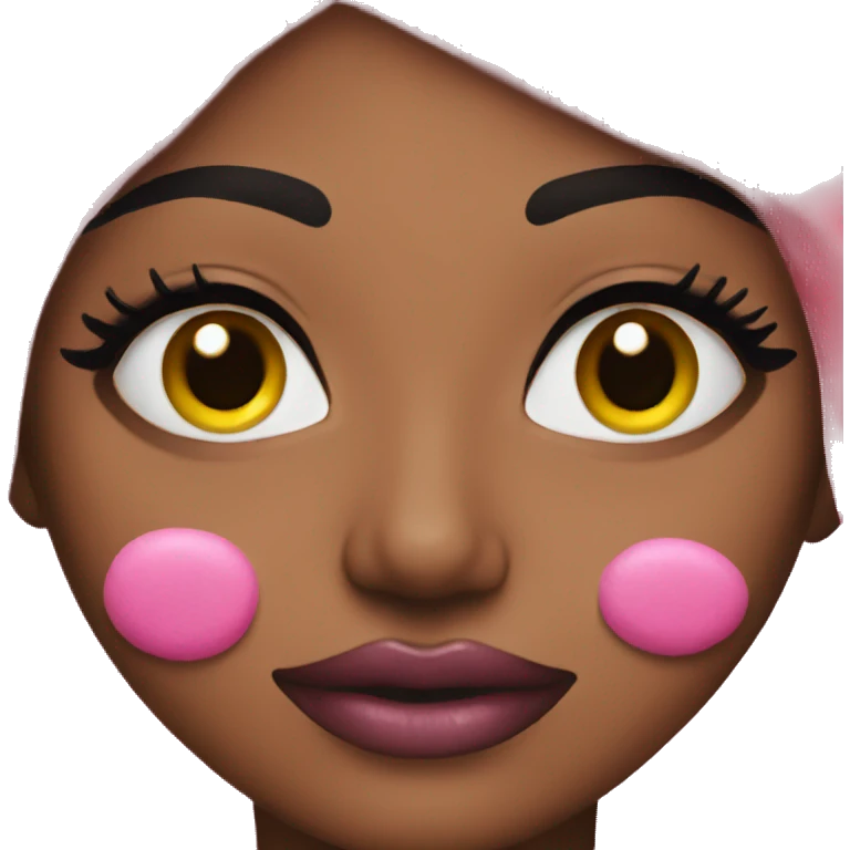 Pink makeup emoji