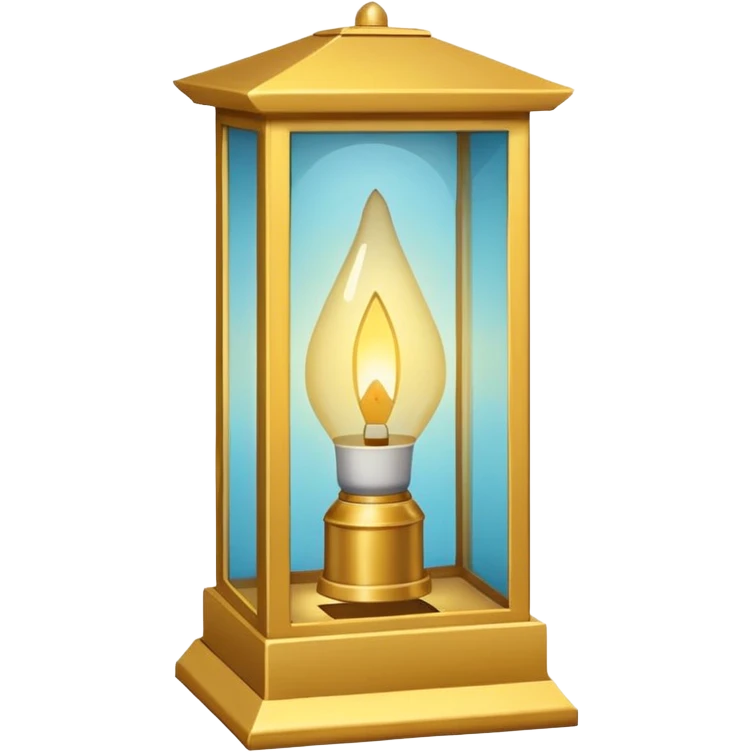 Lanterna flutuante pequena, de papel translúcido, formato retangular/cilíndrico alongado, aberta em cima e embaixo, com luz dourada suave interna, sem alça, sem metal, sem decoração. emoji