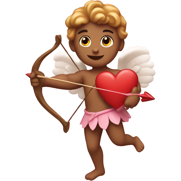 Cupid holding his heart bow emoji
