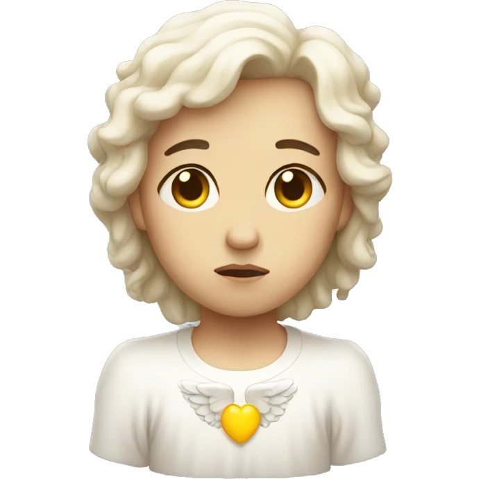 sad angel emoji