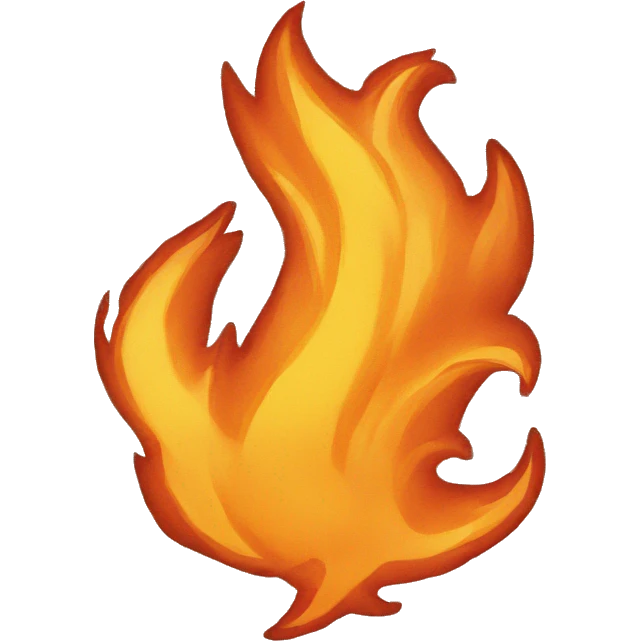 fire flying through the air emoji