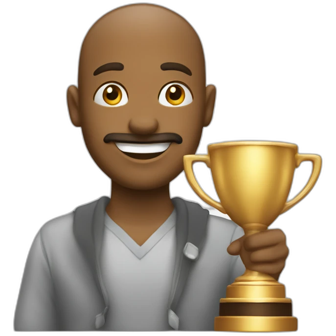 Imagine an emoji that says 'well played' at a glance – maybe a proudly lifted trophy or flashes of success!" emoji