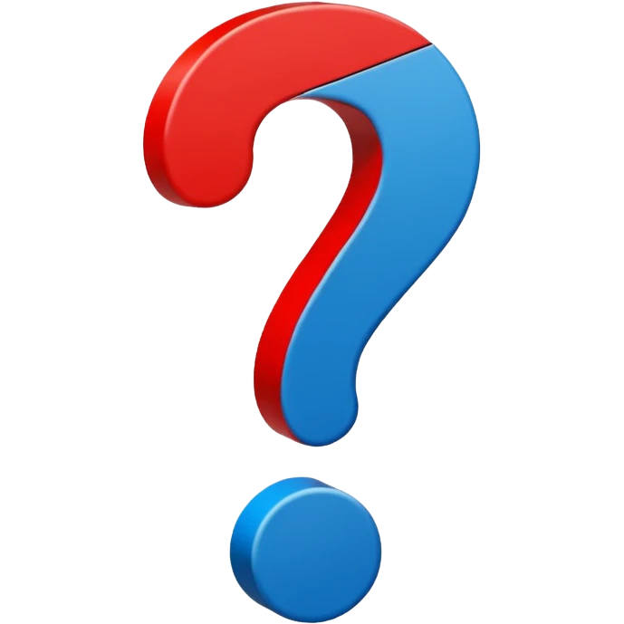 вопрос  и эмоция emoji