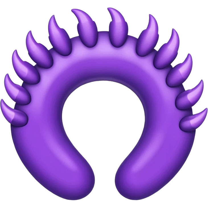 Purple claw clip emoji